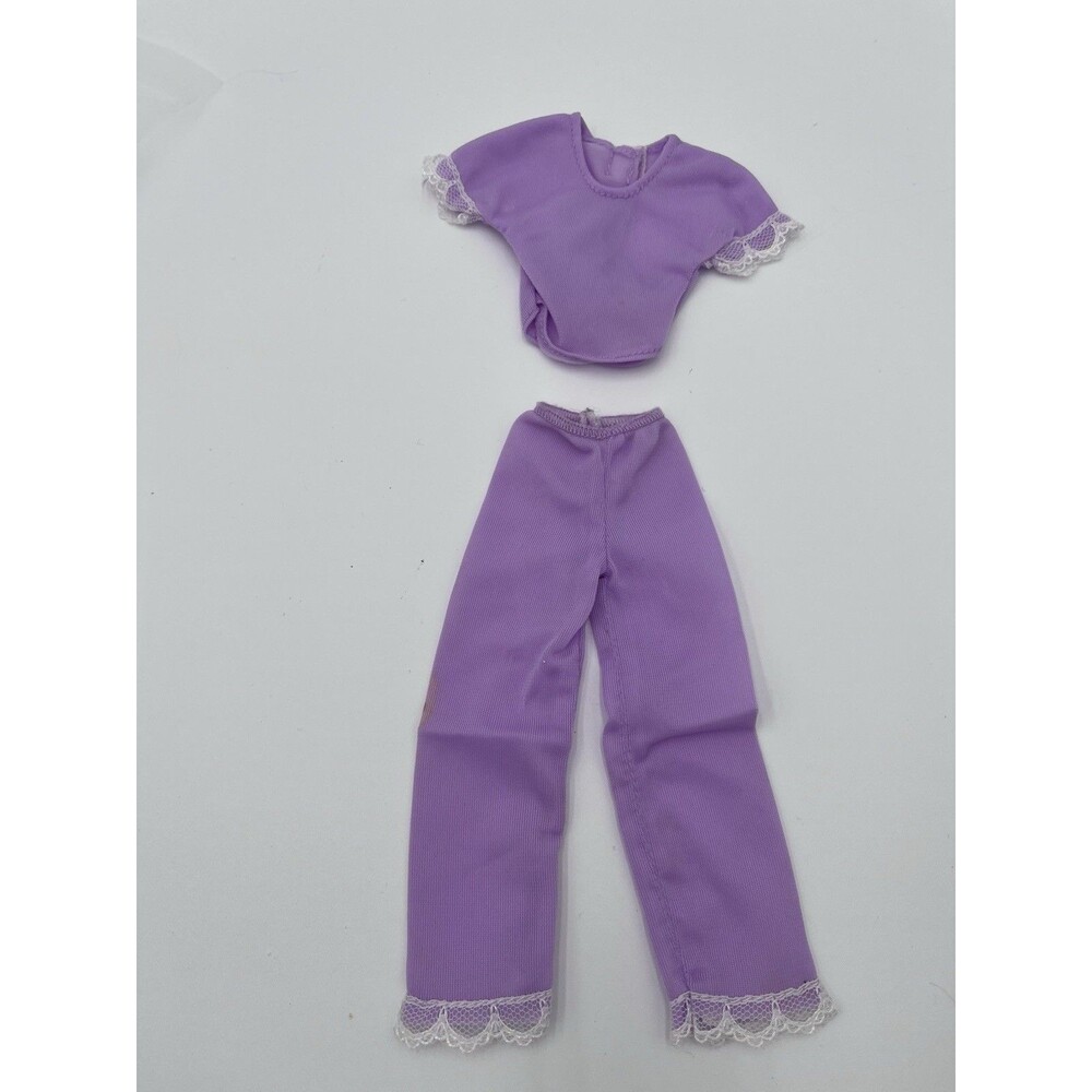 Barbie My First Fashions Doll Clothing #4781 Purple Sheer PJs Pajamas Top Pants